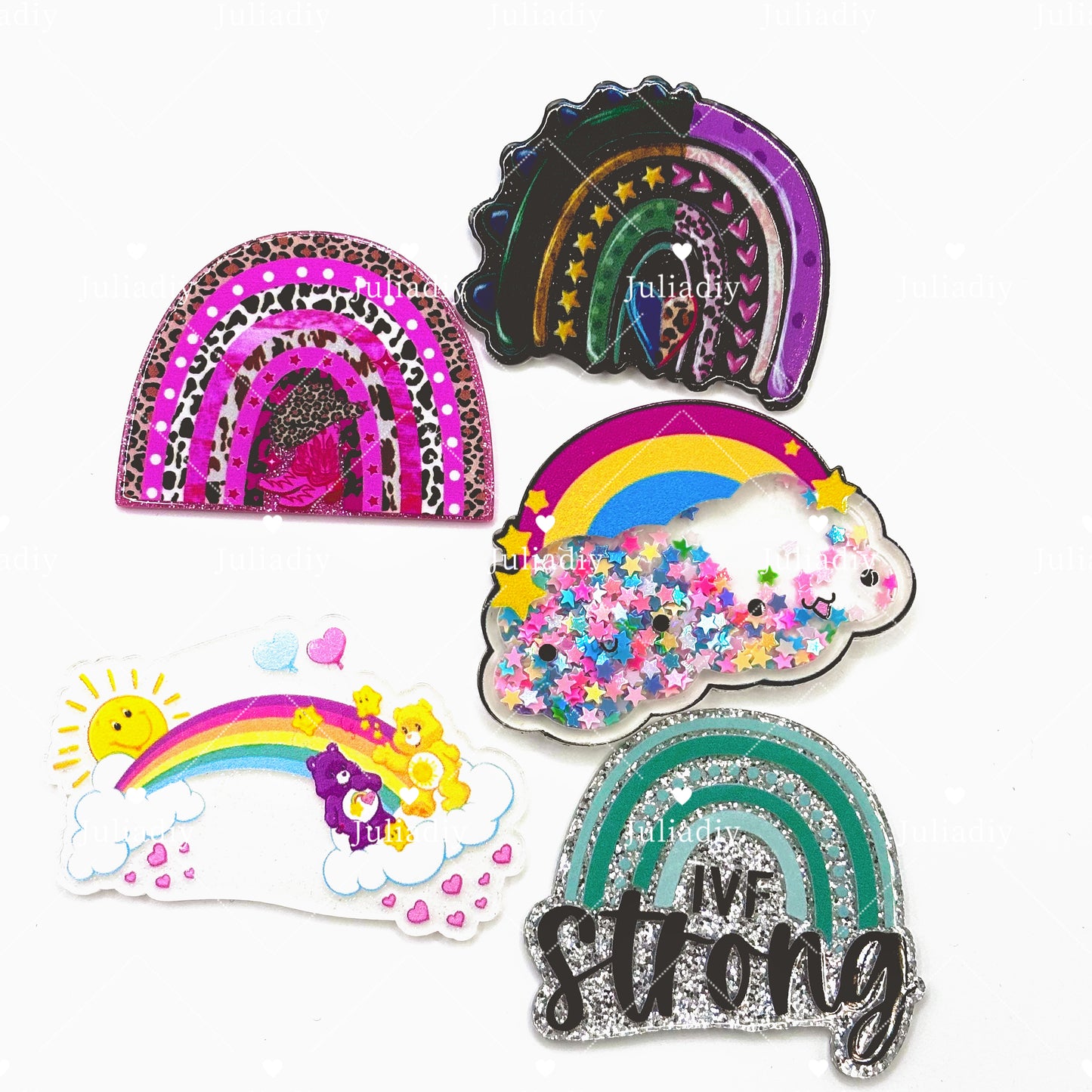 【A002】Hot selling acrylic patches and laser square pieces(pick on live)