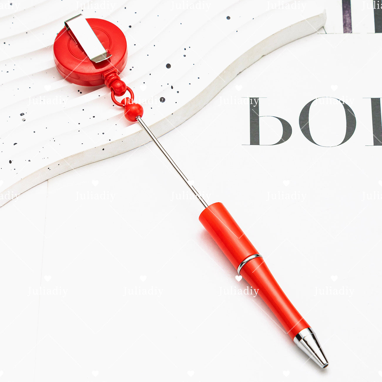 【A011】DIY bead retractable buckle ballpoint pen